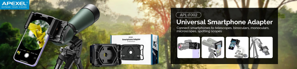 Adaptador Universal 360° para Teléfono en Telescopio APEXEL