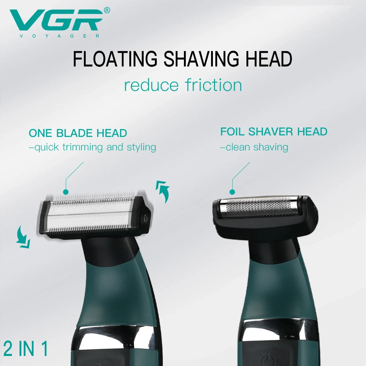 Afeitadora y Recortadora de Pelo y Barba, Recargable, Resistente al Agua
