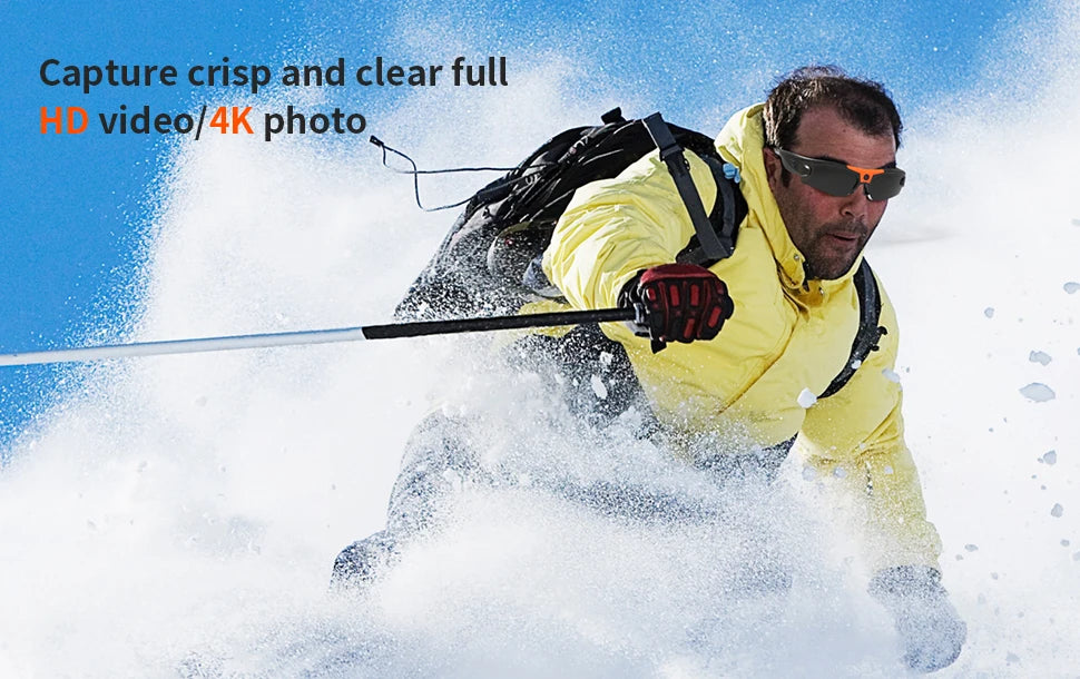 Gafas de sol con cámara WiFi FHD 1080P para deportes al aire libre