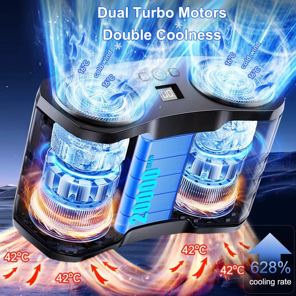Ventilador de Cintura y Cuello Recargable 20000mAh