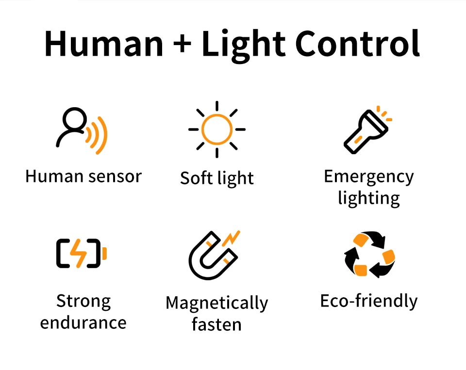 Luz LED Nocturna con Sensor de Movimiento para Armario