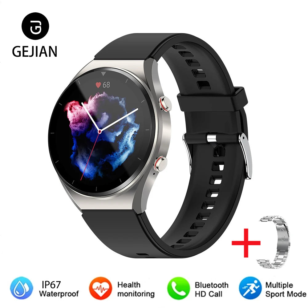 GEJIAN Reloj Inteligente ECG HRV IP67