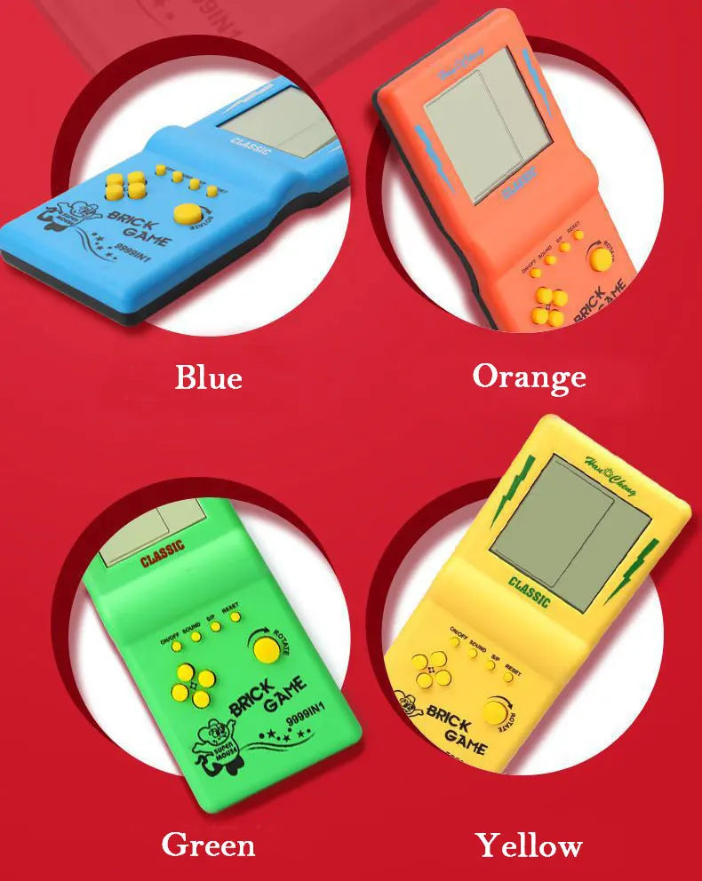 Consola de Juegos Retro Portátil Tipo Tetris, Pantalla Grande para Niños