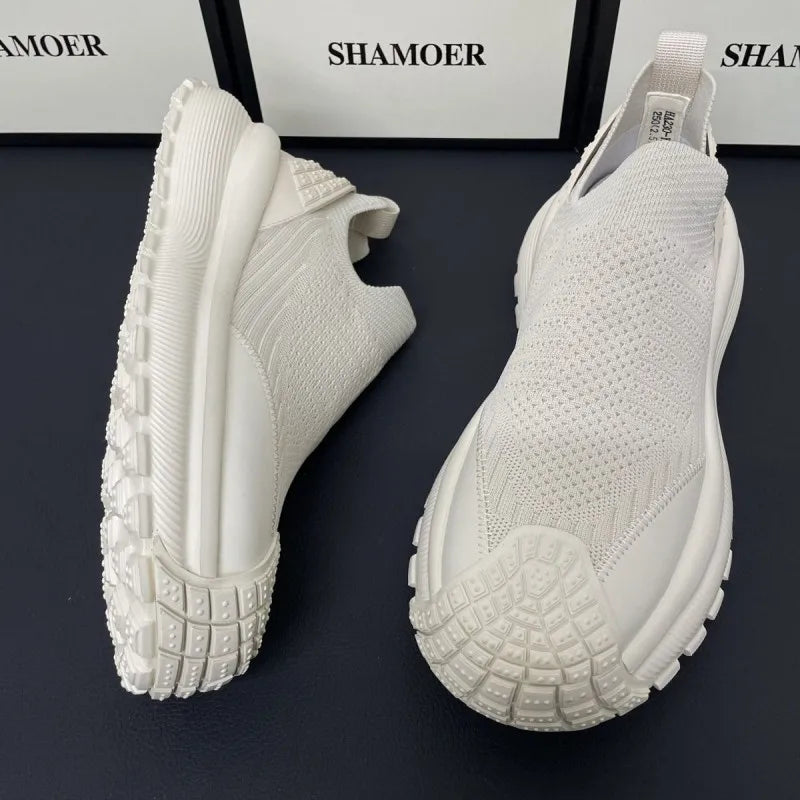 Zapatos planos ligeros de marca informales transpirables para hombre, zapatillas cómodas de moda, zapatos de hombre de talla grande