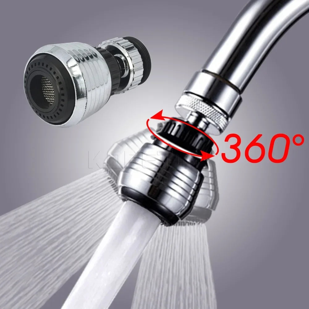 Boquilla Giratoria 360° para Grifo con Filtro y Extensión Universal