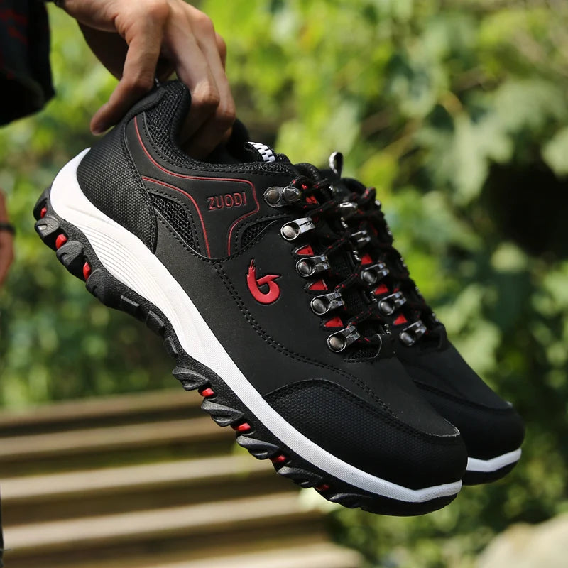 Zapatos informales de cuero para hombre, zapatillas deportivas para correr, Tenis ligeros para caminar, Otoño e Invierno