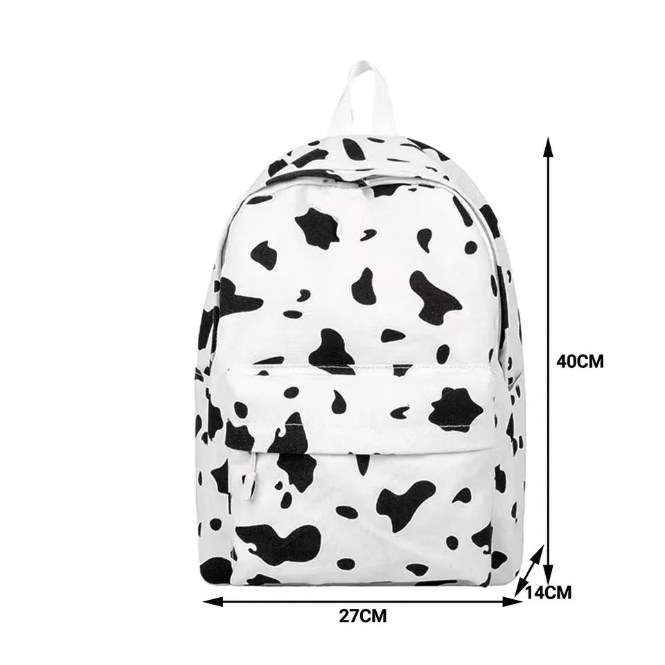 Bolso de moda de alta calidad para niños, mochilas escolares con estampado de vaca para niños y niñas, mochila de Boutique para adolescentes al aire libre