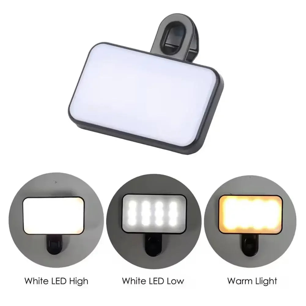 Mini Luz LED para Selfie Portátil con Clip