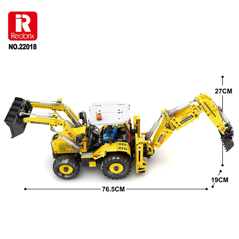 Nuevo 2466 Uds Bulldozer excavadora camión Control remoto modelo bloques de construcción rompecabezas juguete cumpleaños regalos de navidad para niño