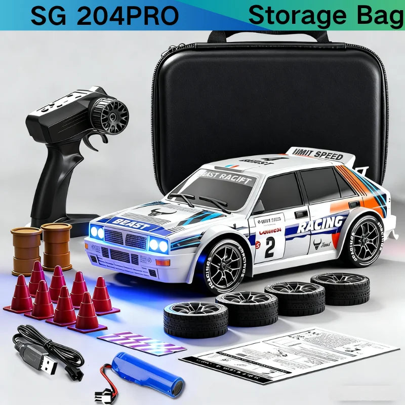 Mini Coche RC de Drift SG204 PRO 1:24, 2.4G, Alta Velocidad 4WD