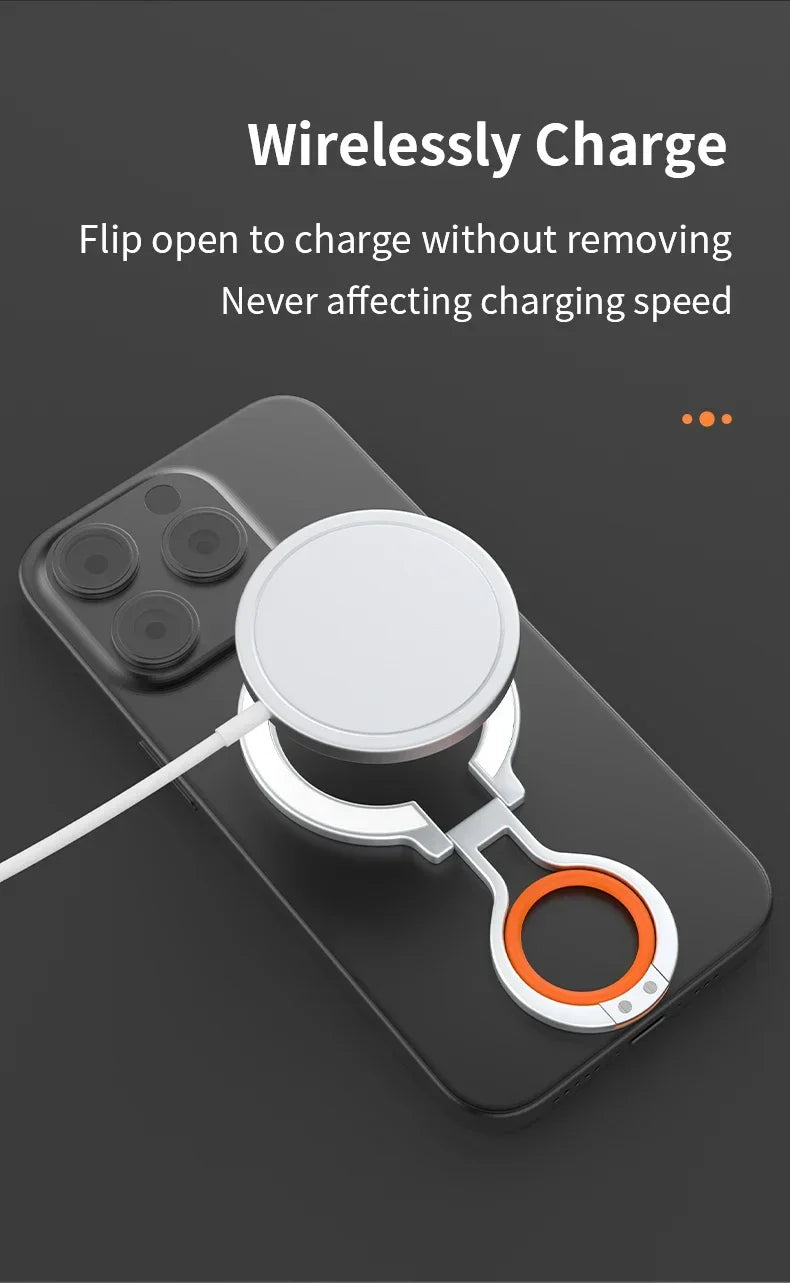 Soporte magnético para anillo de dedo para Magsafe 360 °   Soporte Giratorio para Teléfono, Compatible con iPhone 17, 16, 15, 14, 13, 12 Pro Max, Soporte de Escritorio