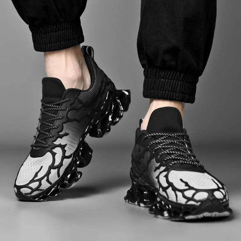 tenis masculino zapatos de hombre zapatillas hombre Zapatillas deportivas de lujo para hombre, zapatos informales para correr, mocasines de moda, color blanco