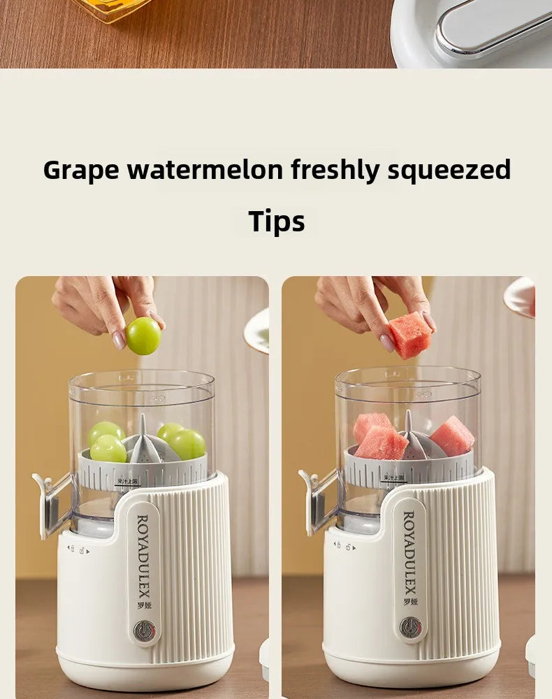 Exprimidor de Gran Diámetro con Separación de Jugo y Pulpa