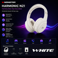 Auriculares Bluetooth 6.0 Monster Harmonic N21 con Modo EQ Dual, Sonido Estéreo Envolvente, Plegables, con Cable/Inalámbricos