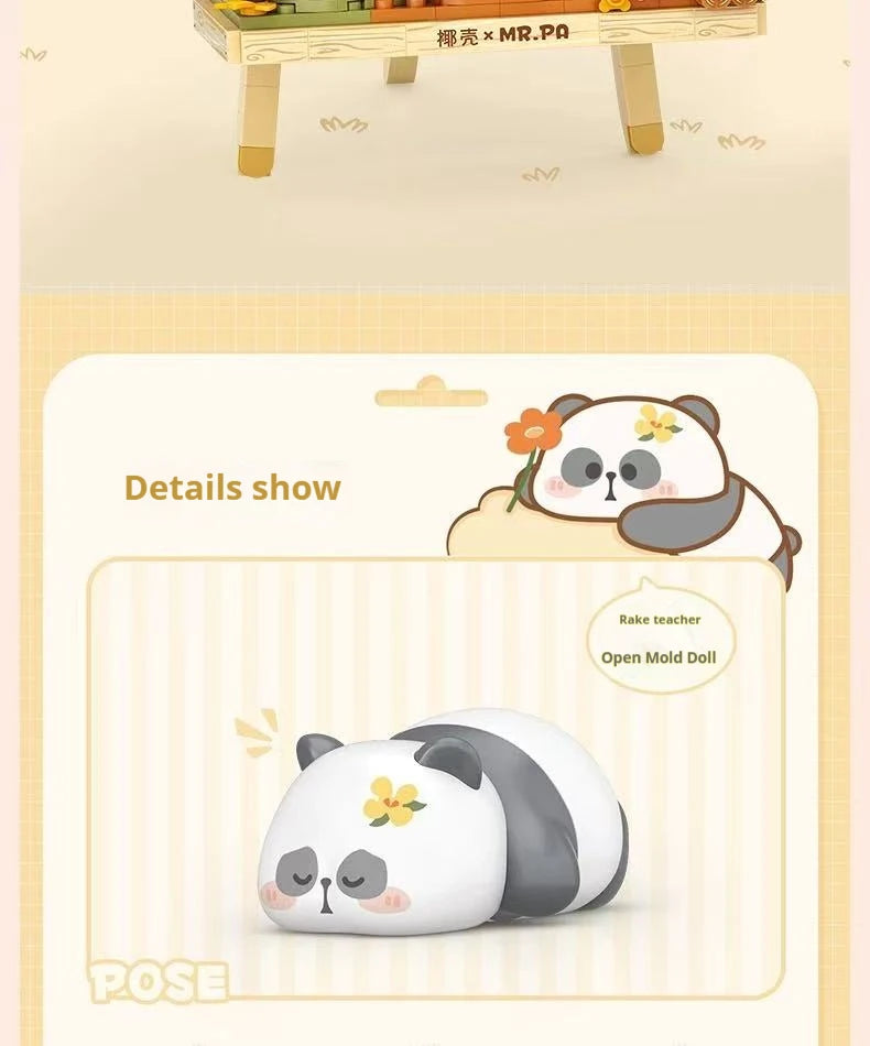 Bloques de Construcción LOZ Panda Pixel Art, Modelo MOC DIY, Mosaico Decorativo de Escritorio, Regalo Coleccionable para Adultos, Cumpleaños, Festividades