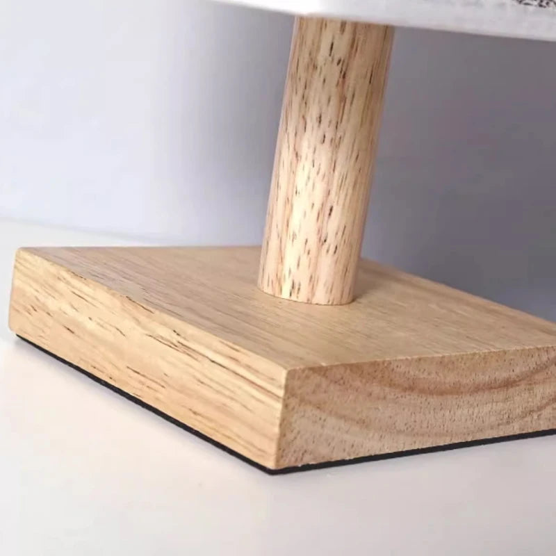Lámparas de mesa de decoración LED, enchufe regulable Simple, luz nocturna, pantalla de tela, luces cuadradas para dormitorio, mesita de noche de estilo chino