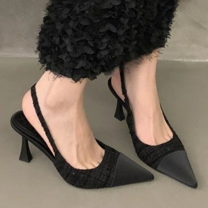 Sandalias de Tacón Alto de Aguja para Mujer con Punta Estilizada
