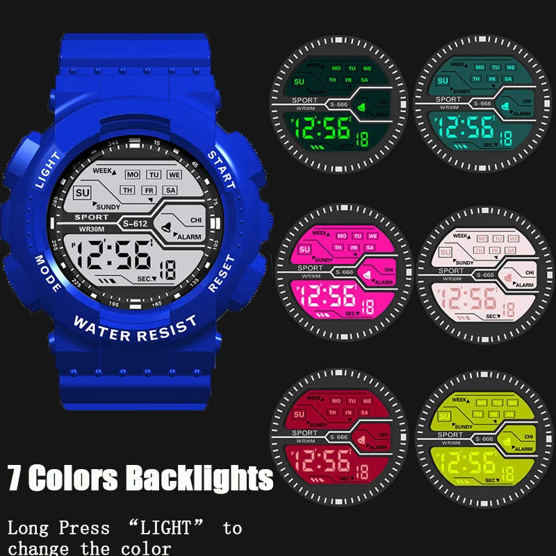 Reloj Digital LED Deportivo MAYZHISU Militar Hombre