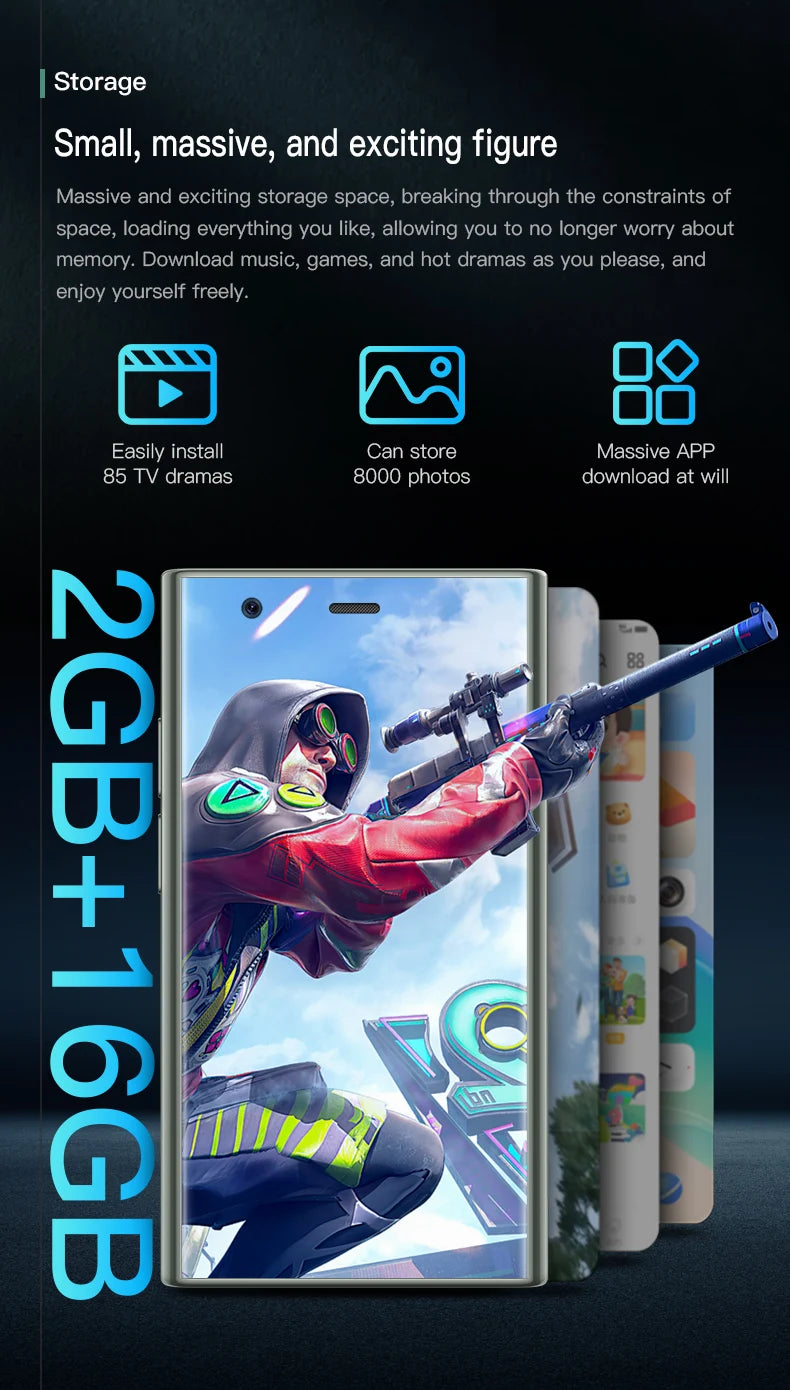 Teléfonos Inteligentes SOYES S23 Pro y Mini 24, Android 8.1, Doble SIM, Pantalla HD de 3.0'', Batería de 1000 mAh, WIFI, Bluetooth, 3G, Teléfono Móvil Pequeño