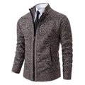 Buzo Cárdigan con Cremallera para Hombre – Cuello Alto y Forro Polar
