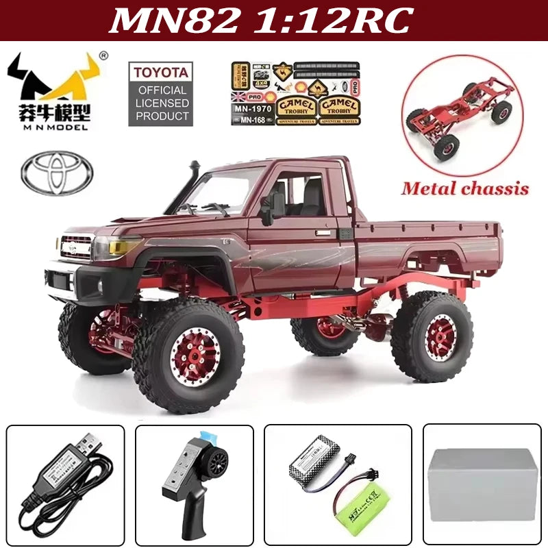 MN82 MN82S Toyota Rc 4x4 Rc CAR 2,4g 1/12 escala completa todoterreno Control remoto coche trepador de control remoto coche de juguete para regalo