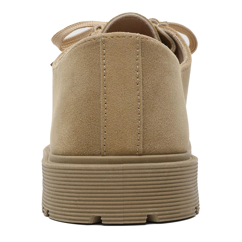 Zapatos descalzos con punta ancha para hombre, calzado informal retro clásico, zapatos ligeros para deportes al aire libre, zapatos para caminar, zapatos de trabajo de suela gruesa de color caqui