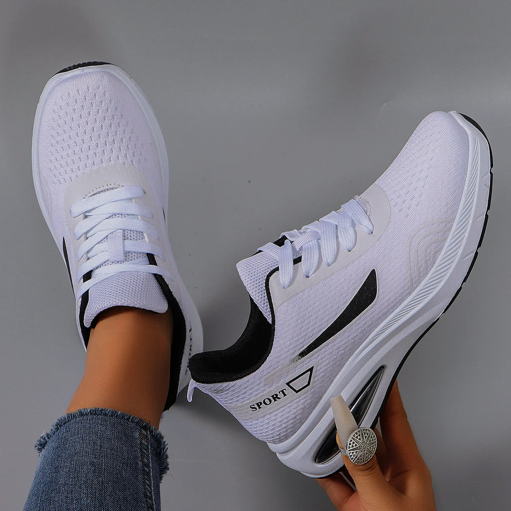 Nuevos zapatos deportivos de primavera para mujer, zapatos deportivos informales a la moda, transpirables, ligeros, antideslizantes, resistentes al desgaste, zapatos planos