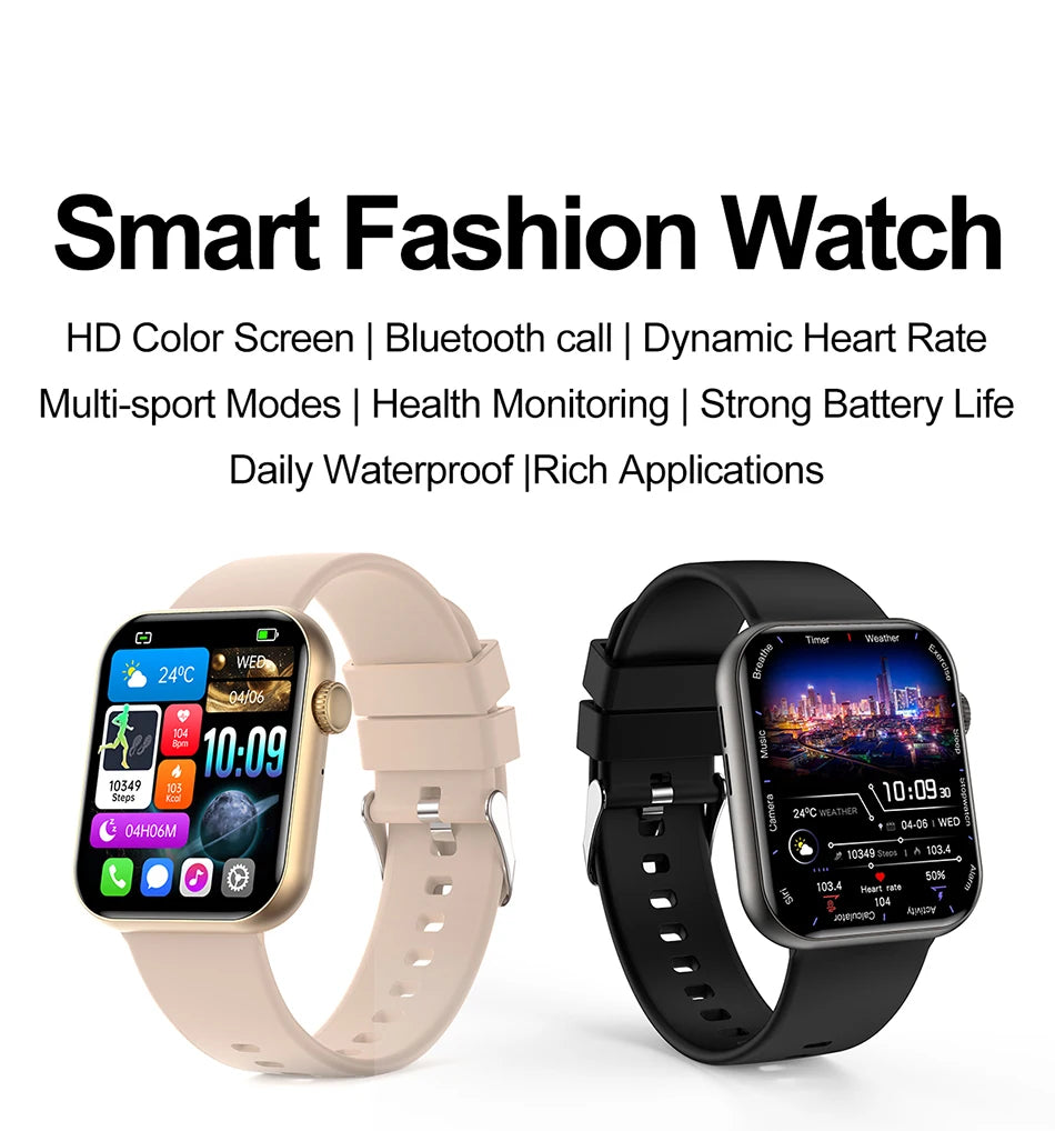 Reloj Inteligente con IA de Voz, IP68 y Llamadas Bluetooth