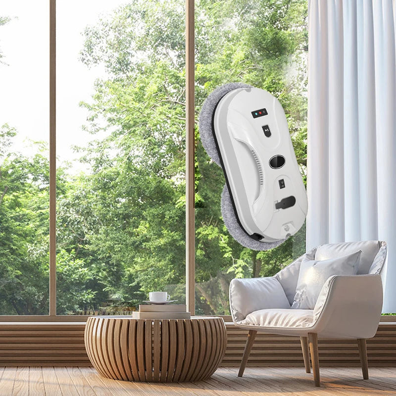 Robot Limpiacristales con Pulverizador de Agua, Control Remoto Inteligente, Robot Eléctrico para Limpiar Vidrios, Aspiradora para el Hogar