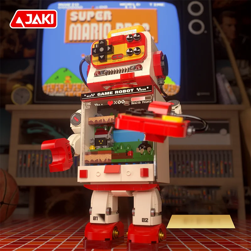 JAKI Mr. Rabbit - Caja de Música de Bloques de Construcción, Modelo Mecánico DIY STEM MOC, Decoración para el Hogar, Regalo de Halloween y Navidad para Niños, Niñas y Adultos