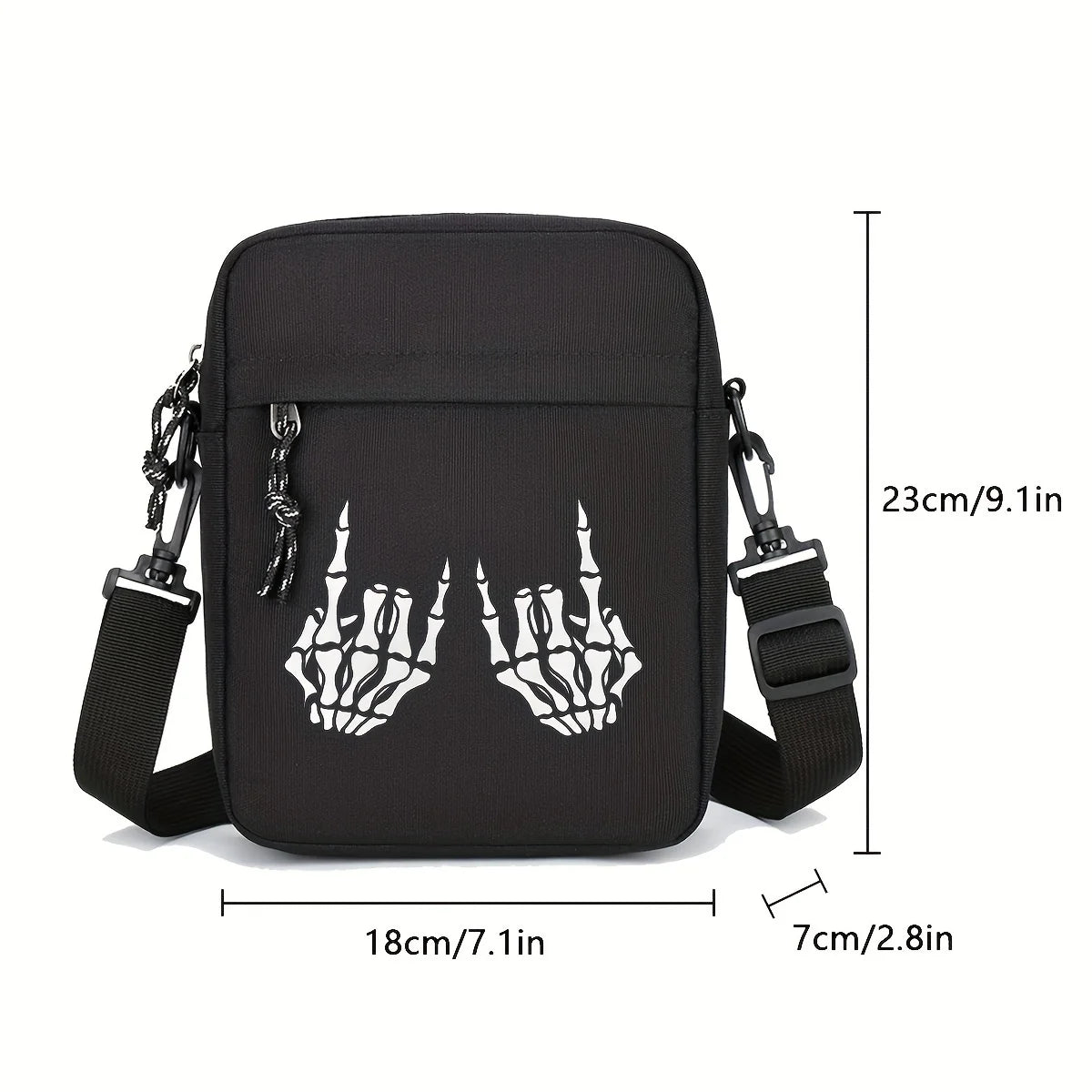 Bolso de Halloween para hombre, nuevo bolso cruzado de tela Oxford, ligero 100 100, elegante bolso de lona, bolso pequeño para hombre