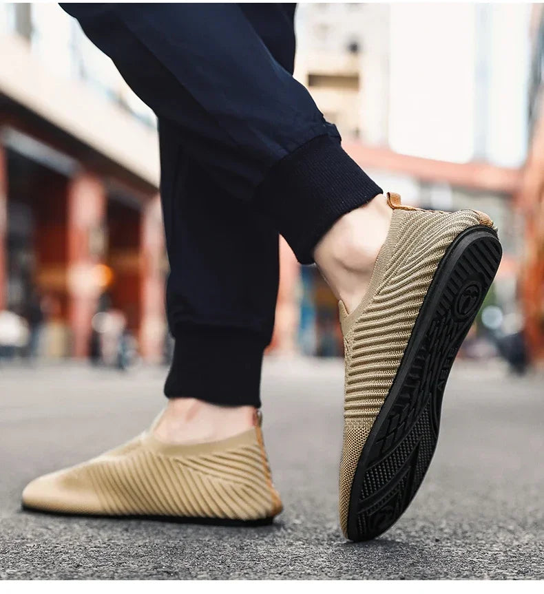 YRZL-mocasines de conducción suaves para hombre, zapatos planos de alta calidad para caminar, mocasines informales de malla transpirable, sin cordones