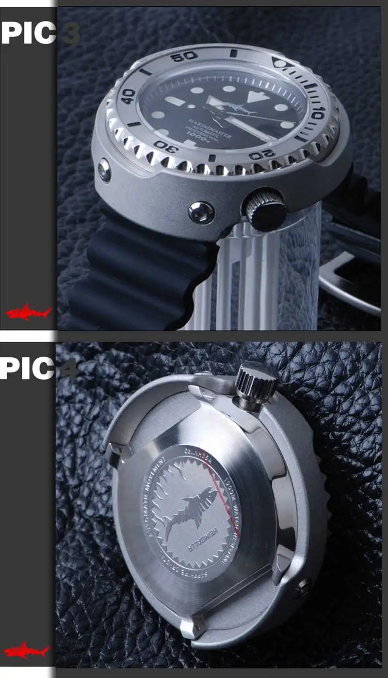 Reloj de Buceo Mecánico HEIMDALLR Tuna 1000M con Movimiento NH35A