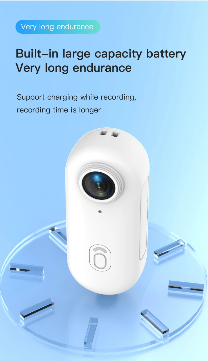 Cámara de acción mini 1080P/4K con WiFi y resistencia al agua hasta 30 metros