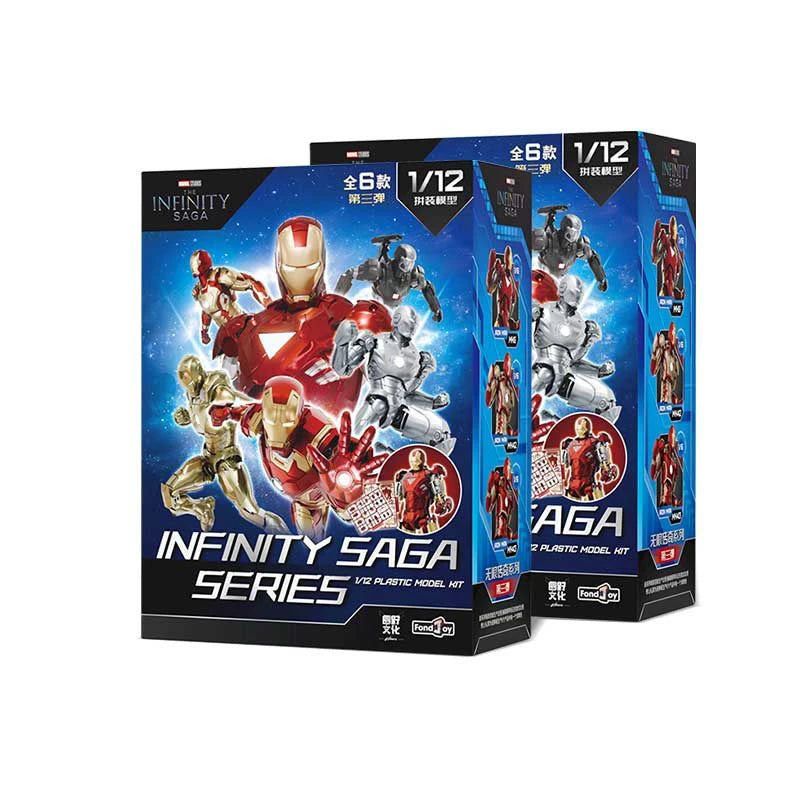 En Stock Fondjoy The Infinity Saga Avengers Iron Man Tony Stark Mk21 Mk42 Mk2 Mk6 Mk43 War Machine ‌   Figura de acción, modelo de juguete, regalo