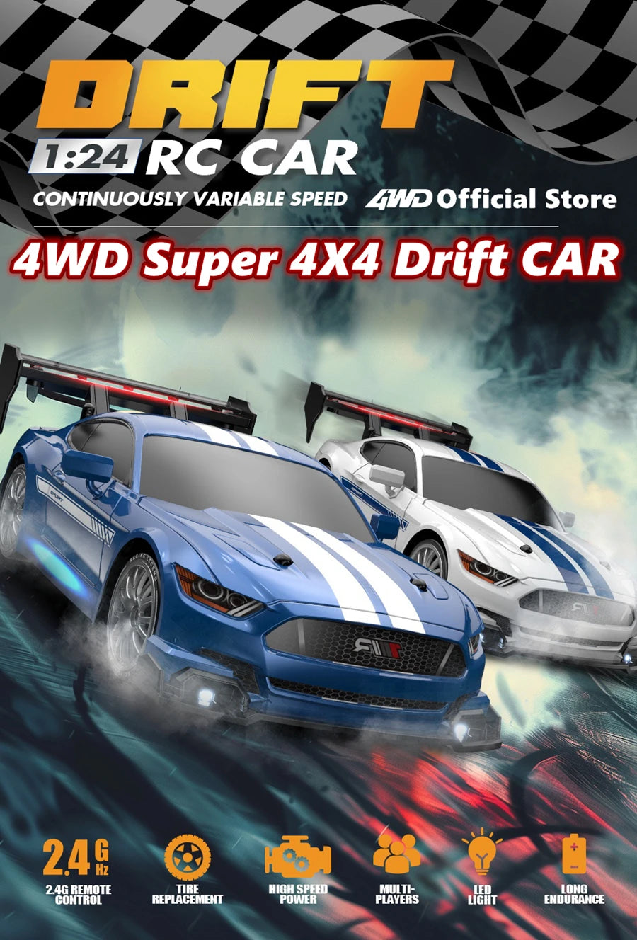 Coche RC Drift 4WD, Modelos GTR PRO y AE86 PRO