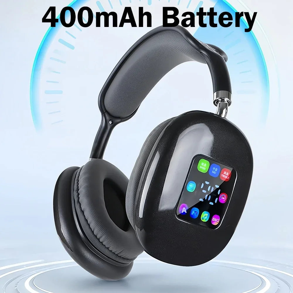 Auriculares Bluetooth 5.3 ANC Pantalla Color Radio FM