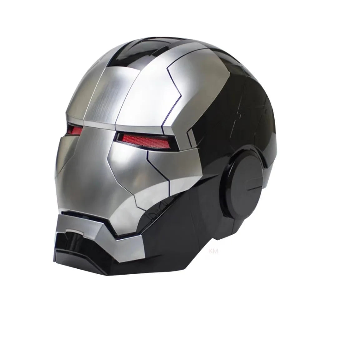 Casco de Iron Man de Marvel, Escala 1:1, MK50 MK5 MK17, con Control por Voz y Ojos Luminosos, Modelo Coleccionable para Adultos, Juguete de Navidad