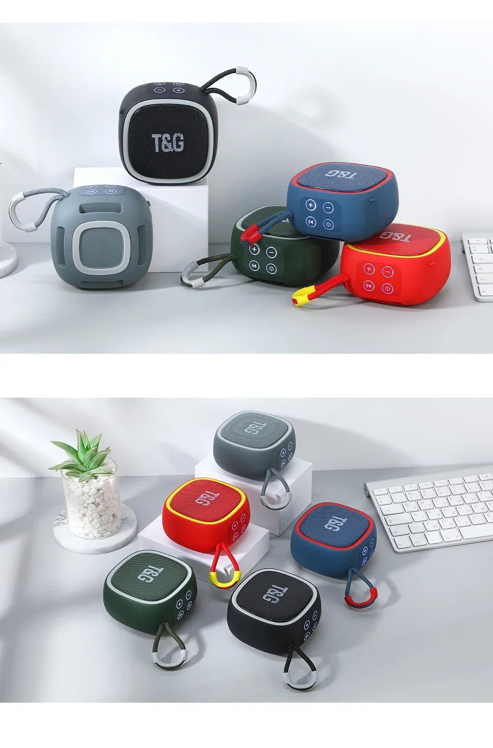 TG659 Mini altavoz inalámbrico potente Bluetooth TWS Bluetooth 5,3 caja de sonido altavoz HIFI soporte tarjeta TF Radio