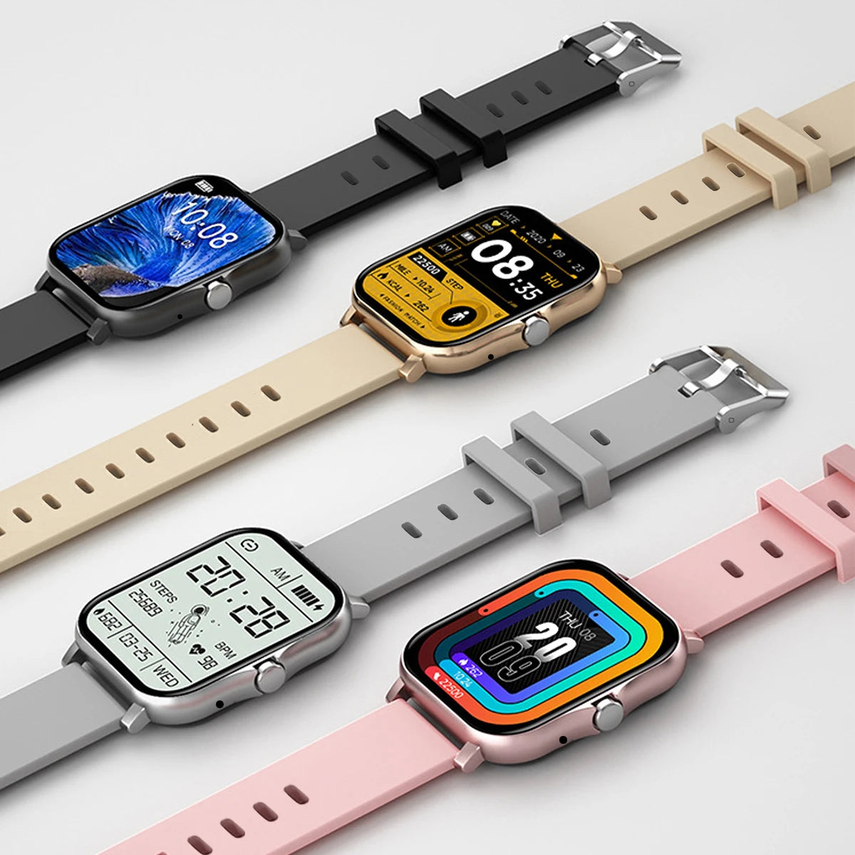 10050091741 hombres mujeres SmartWatch 2,02 Amoled llamada frecuencia cardíaca presión arterial deporte Fitness impermeable reloj inteligente para IOS Android