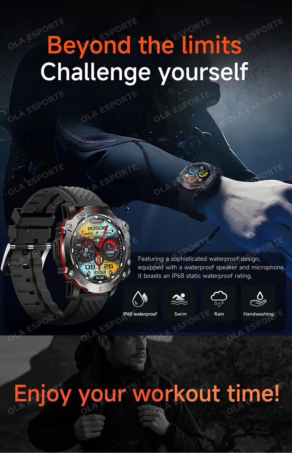 Reloj Inteligente GPS Doble Banda GNSS Militar