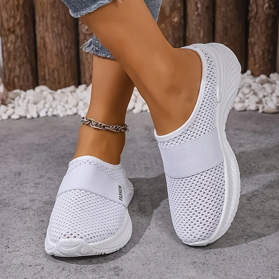 Zapatillas sin Cordones para Mujer - Tela Transpirable, Suela Ligera