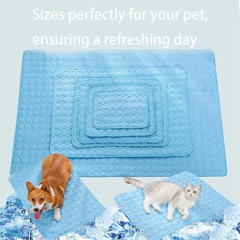 Alfombra Refrescante para Mascotas, Autoenfriante, Impermeable, para Perros y Gatos, Cama, Almohada, Cojín para Uso en Interiores y Exteriores