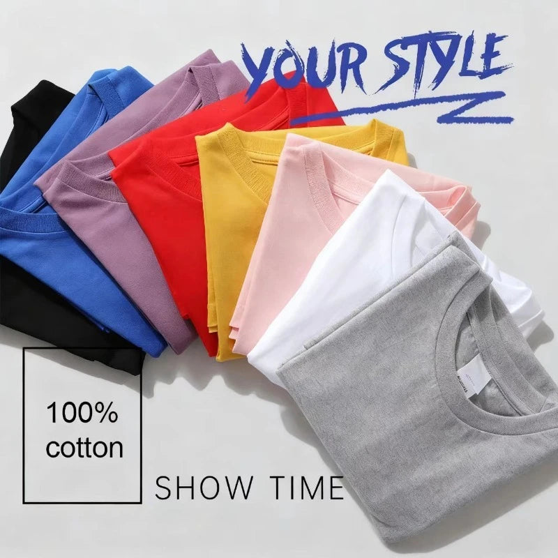 Camiseta de Algodón de Manga Corta para Mujer
