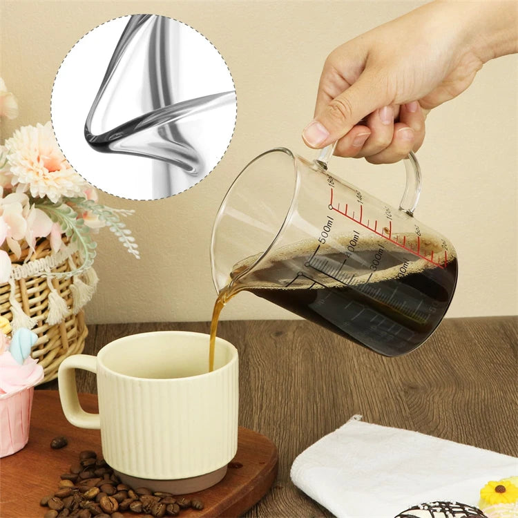 Taza Medidora de Vidrio Borosilicato con Mango