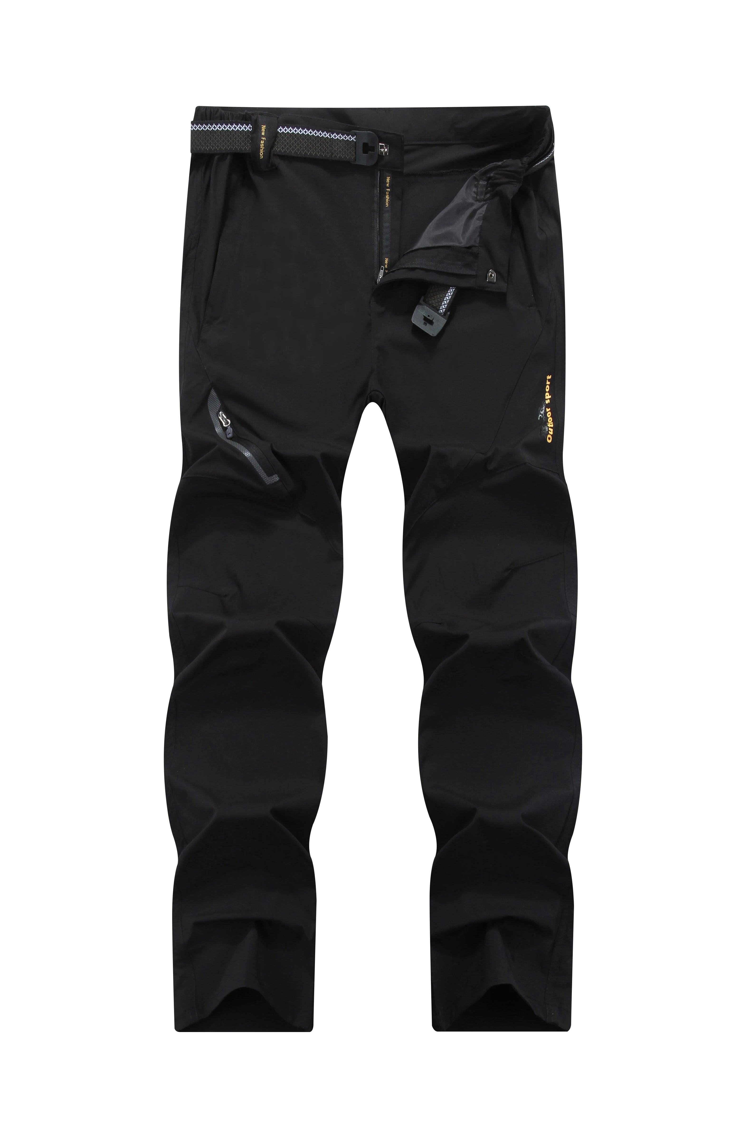 Pantalones elásticos de secado rápido para exteriores para mujer, pantalones de senderismo, talla grande, tela de nailon repelente al agua y resistente al desgaste, adecuados para uso diario en el trabajo y actividades al a