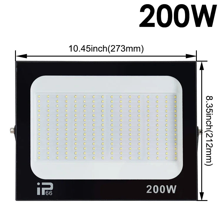 Reflector LED 100W-200W Impermeable para Exteriores 6500K