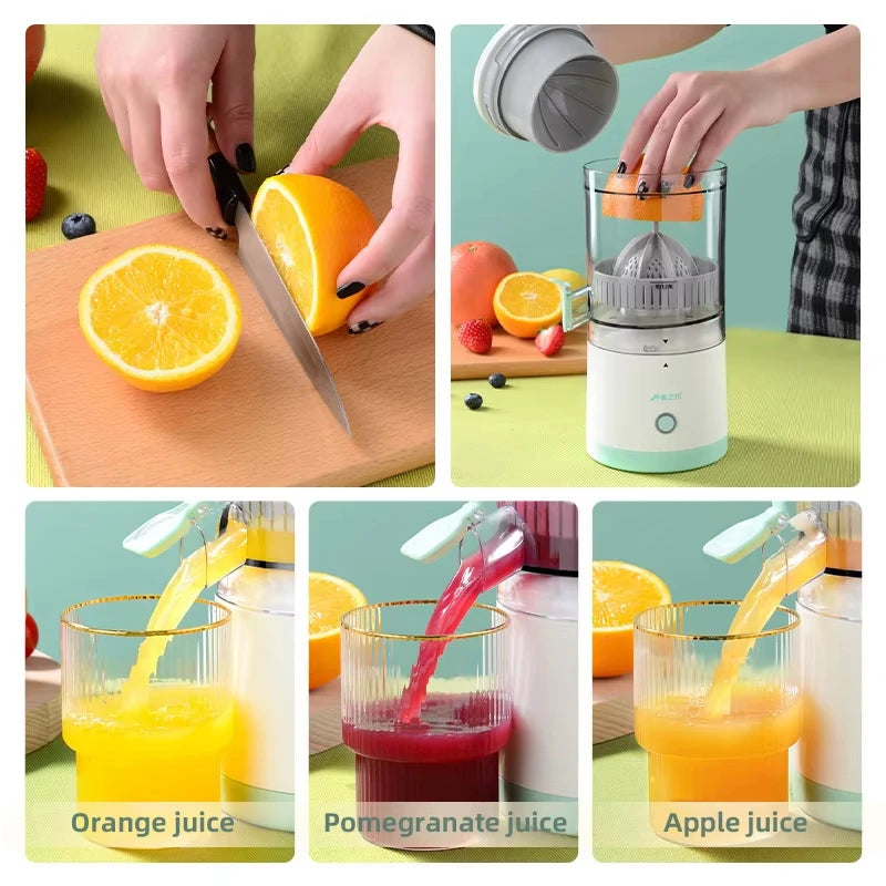 Exprimidor Lento Inalámbrico 7.4V para Naranjas y Cítricos
