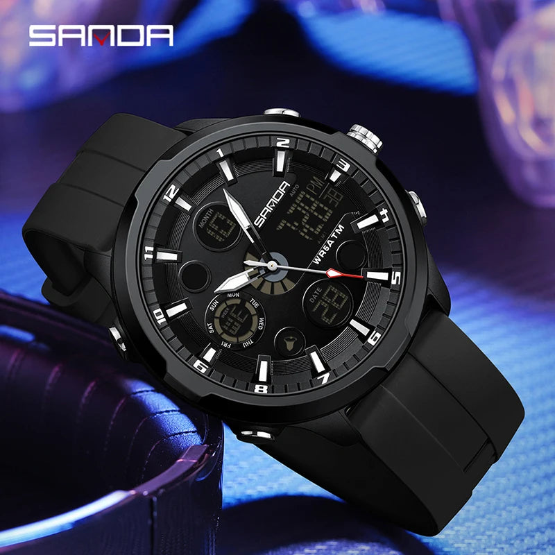 Reloj Militar Digital SANDA G Doble Pantalla para Hombre