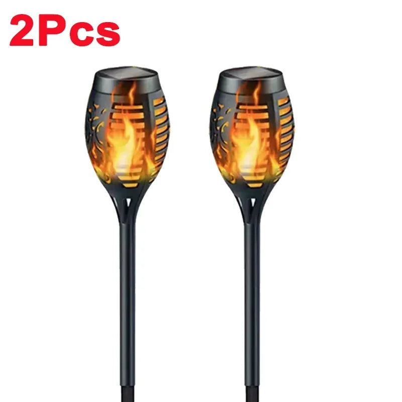 Luces Solares Antorcha Llama para Jardín Impermeable